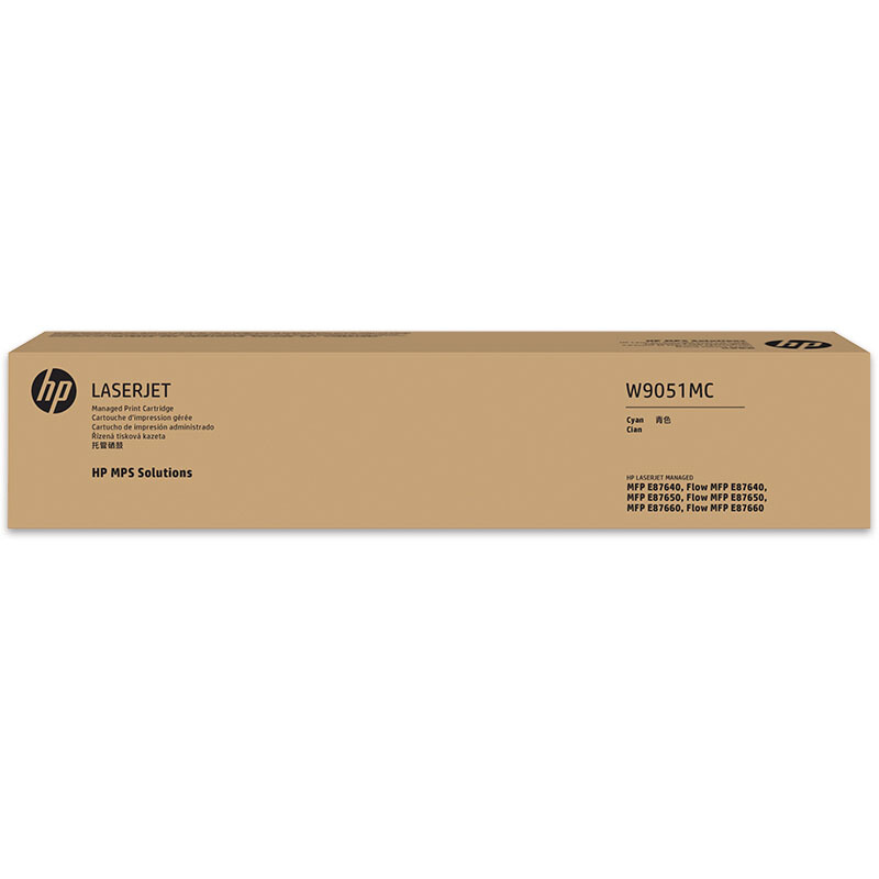 惠普 HP W9051MC 管理型 青色 粉盒 适用于HPE87640z E87650z E87660z 计价单位:个