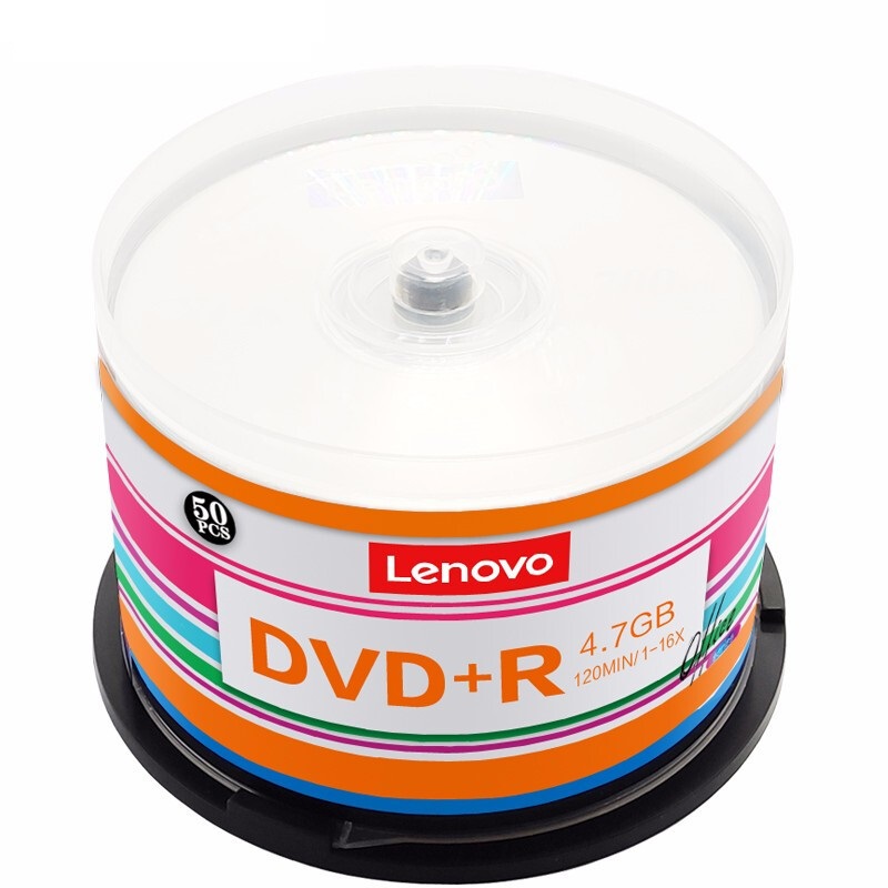 联想 Lenovo DVD+R 空白刻录盘 16速 4.7GB 办公系列 桶装50片 计价单位:桶