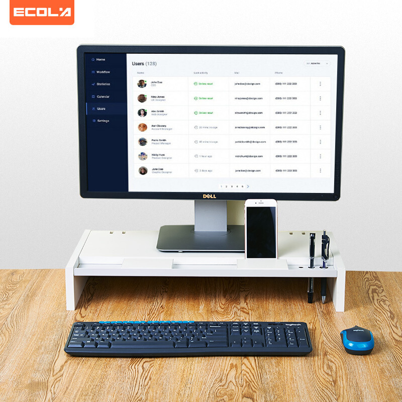 宜客莱 ECOLA V01WT 电脑支架 550*280*90mm 白色  计价单位:台