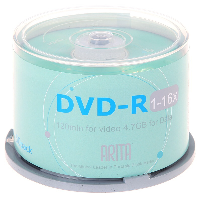 铼德 RITEK DVD-R 刻录盘 16速4.7G e时代系列 桶装50片 计价单位:筒
