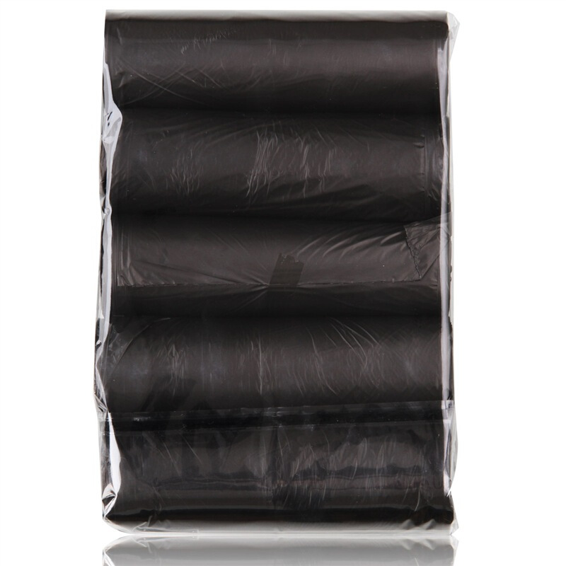 得力 deli 33070 垃圾袋 黑色 45*55cm 5卷 150只 计价单位:包