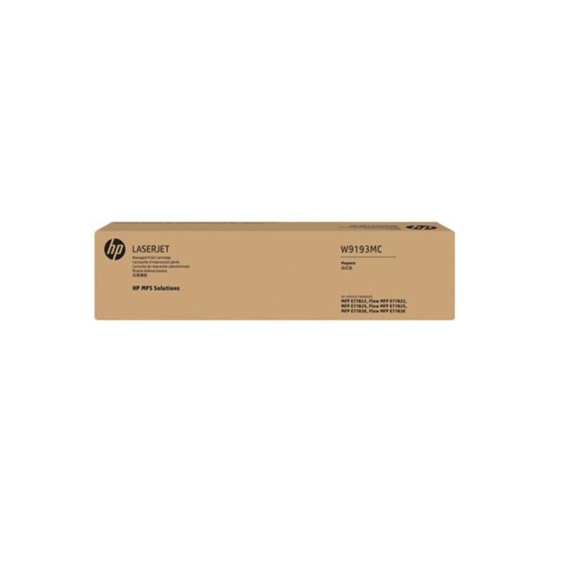 惠普 HP W9193MC 粉仓 品红色 适用E77822dn 77825dn 打印机 墨粉盒 计价单位:支