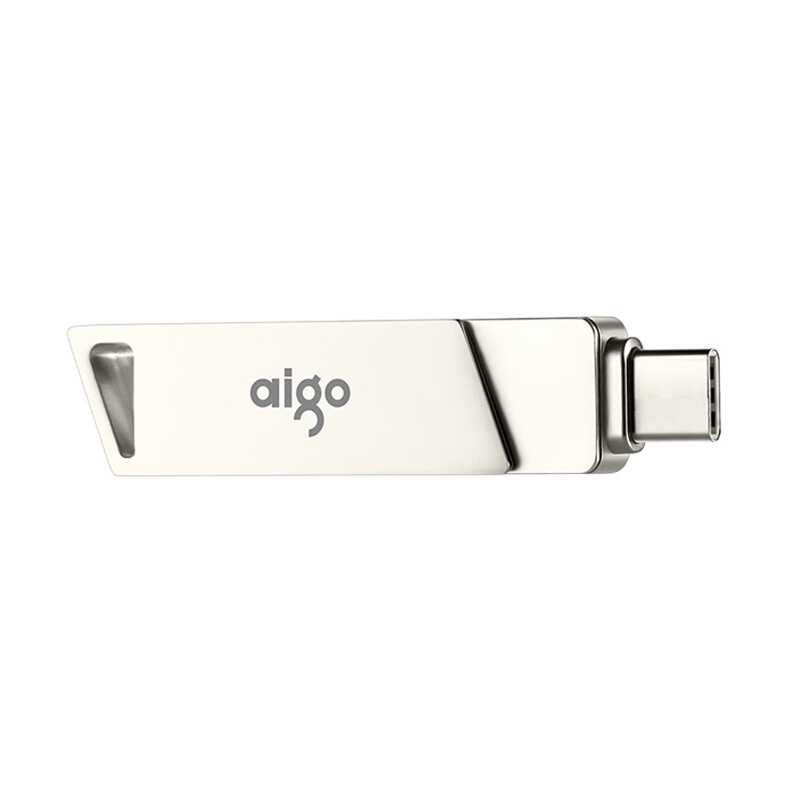 爱国者 aigo U350 U盘 64GB Type-C USB3.2 银色 计价单位:个