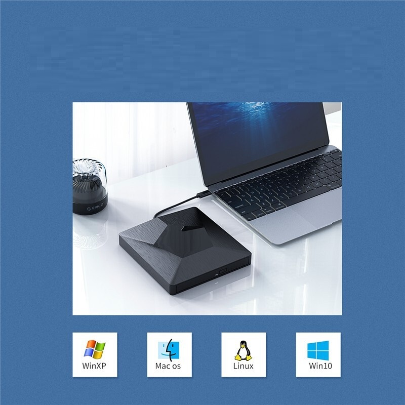 奥睿科(Orico) ORICO-XD007-BK-BP 外置光驱刻录机  USB3.0   24倍速 黑色 157*147*26mm 计价单位:台