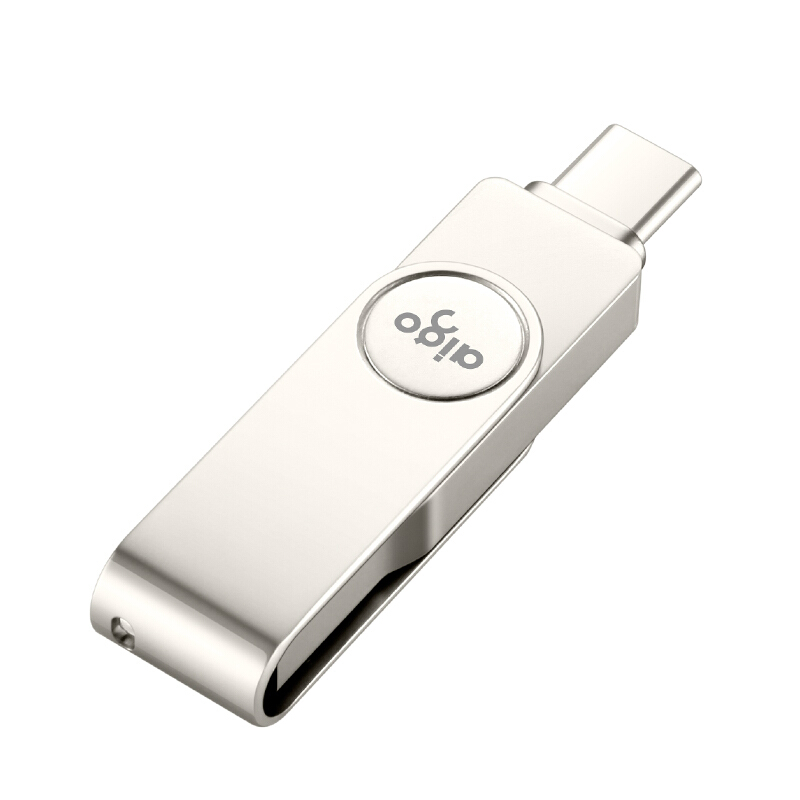 爱国者 aigo U356 U盘 炫酷高速款 64G Type-C USB3.2 银色 计价单位:个