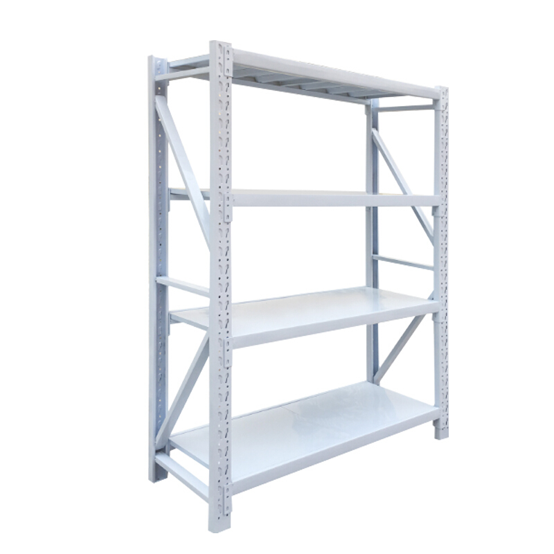 易存 EASY ZONE 200*60*200cm 货架 仓储仓库货架均载300kg/层灰白色200*60*200cm四层主架 计价单位:个