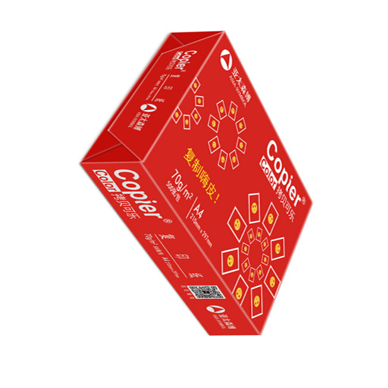 拷贝可乐 CopierColor 70g A4 复印纸  红拷贝可乐  500张/包 5包/箱 计价单位:箱