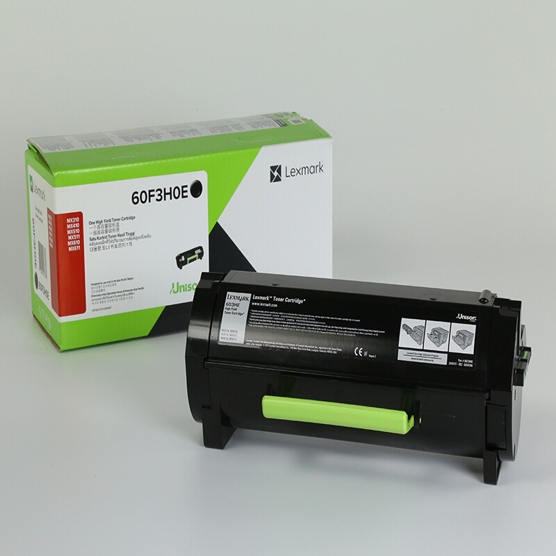利盟 Lexmark 60F3H0E 原装高容粉盒 黑色 10000页 适用MX310DN MX410DE 计价单位:个