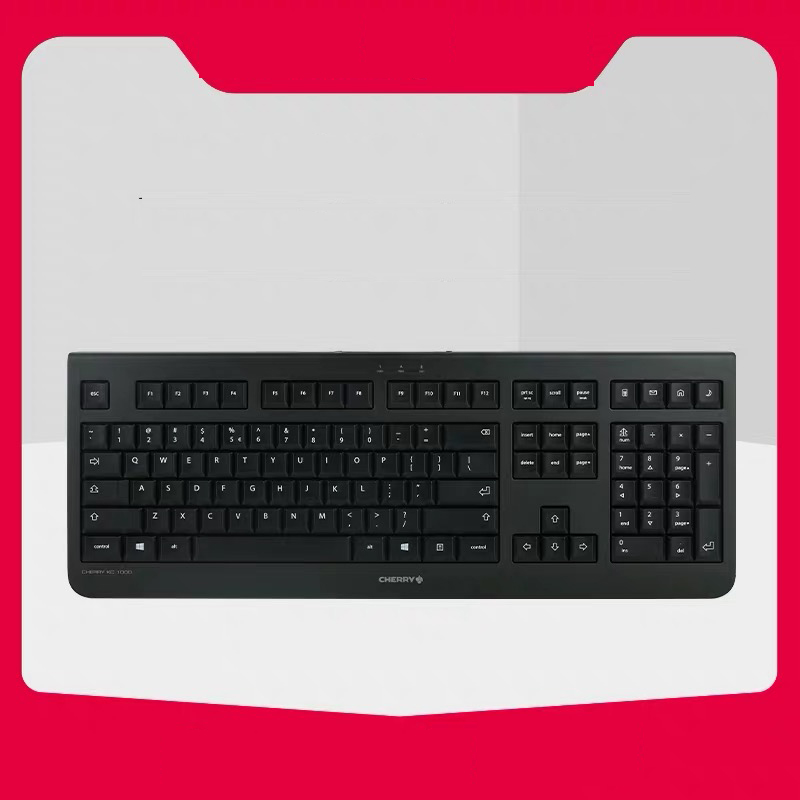 樱桃 Cherry JK-0800EU-2 有线键盘 KC1000 黑色 计价单位:个