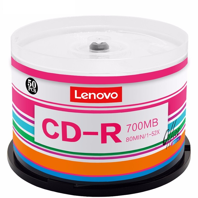 联想 LENOVO CD-R 刻录盘 52速700MB 办公系列 桶装50片 空白 计价单位:桶
