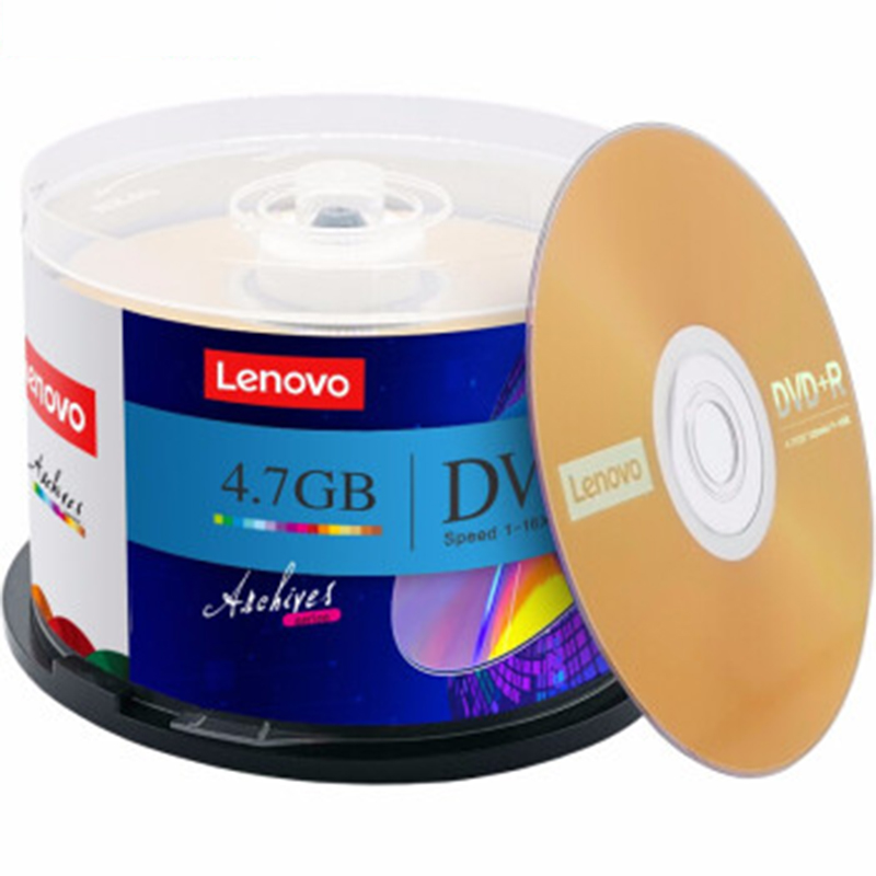 联想 LENOVO DVD+R 光盘 刻录盘 16速 4.7GB 台产档案系列 桶装50片 计价单位:桶