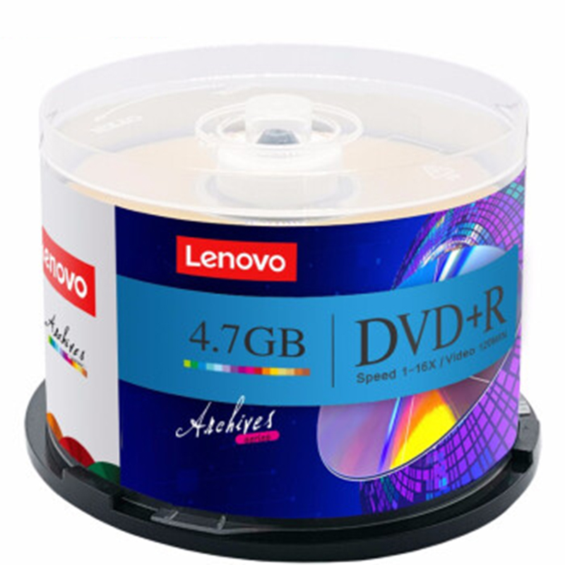 联想 LENOVO DVD+R 光盘 刻录盘 16速 4.7GB 台产档案系列 桶装50片 计价单位:桶