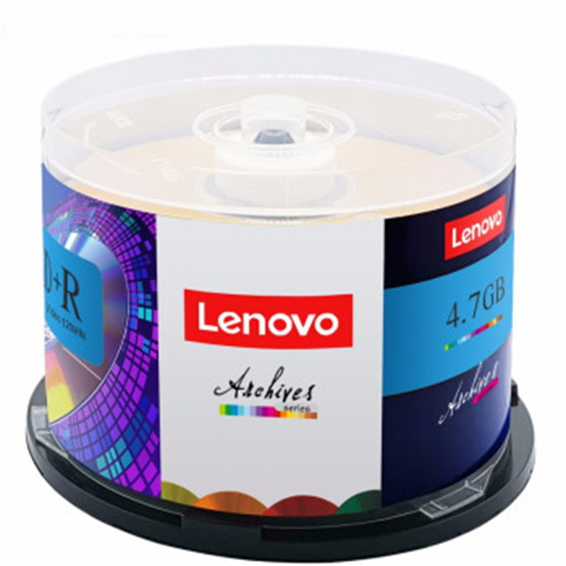 联想 LENOVO DVD+R 光盘 刻录盘 16速 4.7GB 台产档案系列 桶装50片 计价单位:桶