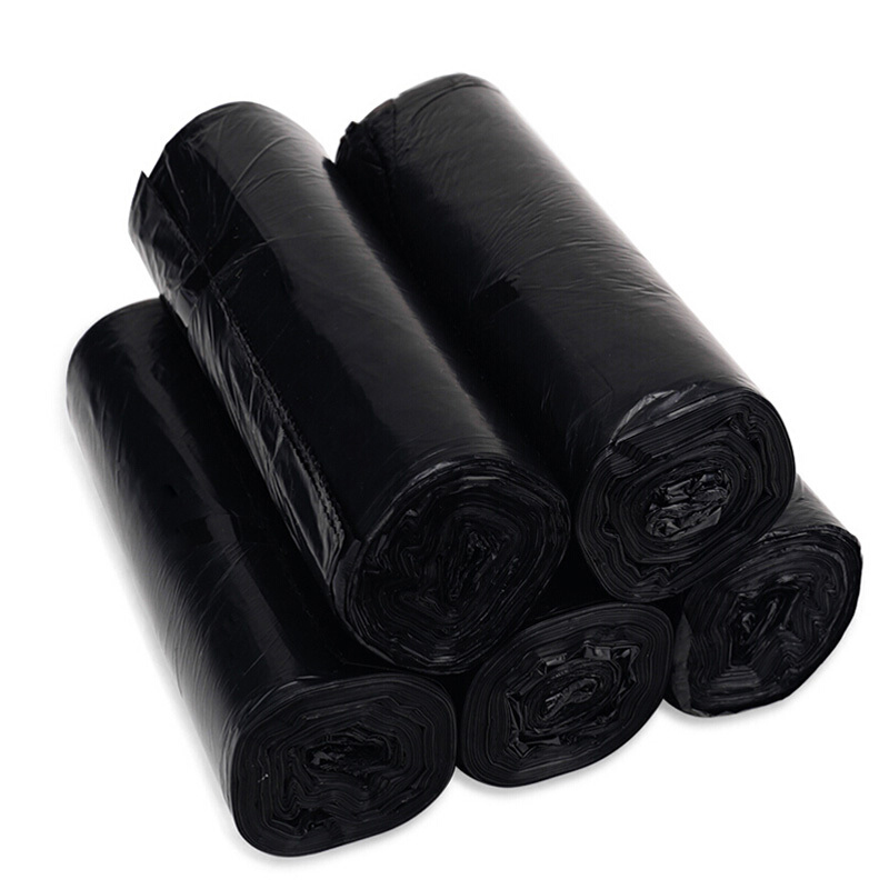 得力 deli 33071 大号垃圾袋 黑色 50*60cm 5卷 150只 计价单位:包