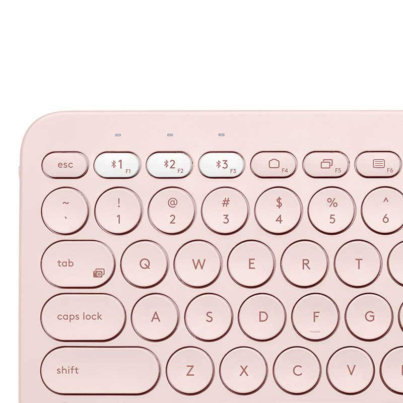 罗技 LOGITECH K380 无线蓝牙键盘 便携 多设备 粉色 计价单位:个