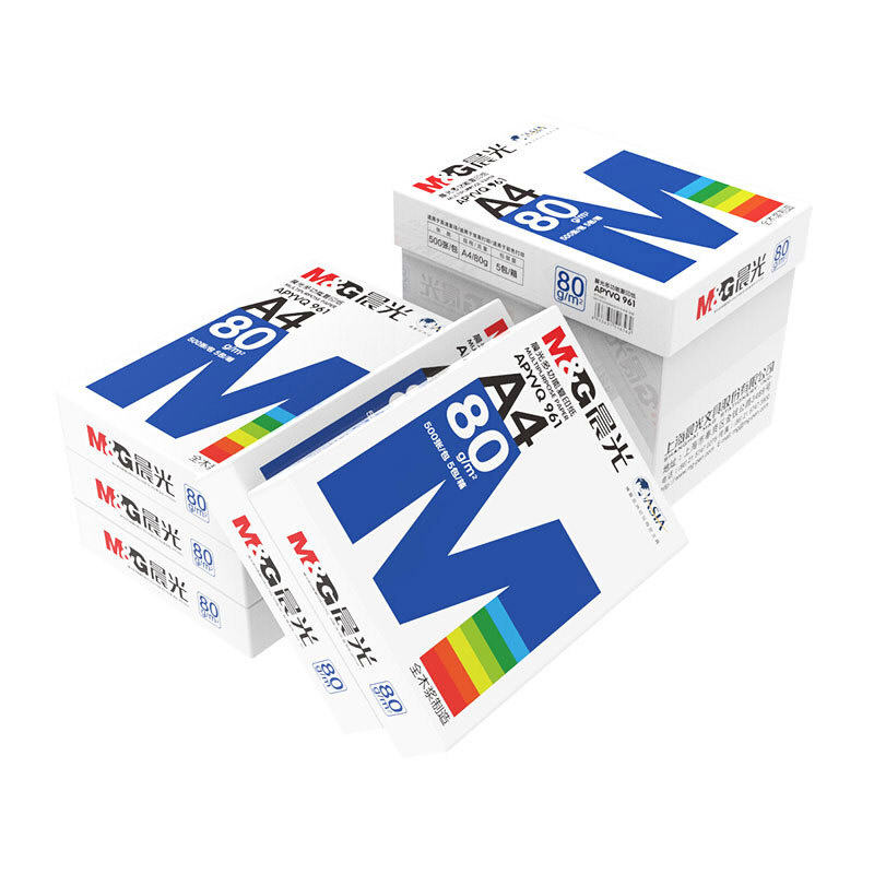 晨光 M&G APYVQ961 蓝晨光复印纸 A4 80g 500张/包 5包/箱 计价单位:包