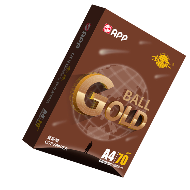 金球 Goldball A4 70g复印纸 500张/包 5包/箱 计价单位:箱 金球 Goldball A4 70g复印纸 500张/包 5包/箱 计价单位:箱