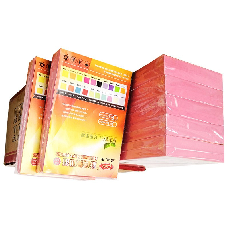 易利丰 ELIFO A4 彩色复印纸 80g 500张/包 浅粉色 计价单位: 包 易利丰 ELIFO A4 彩色复印纸 80g 500张/包 浅粉色 计价单位: 包