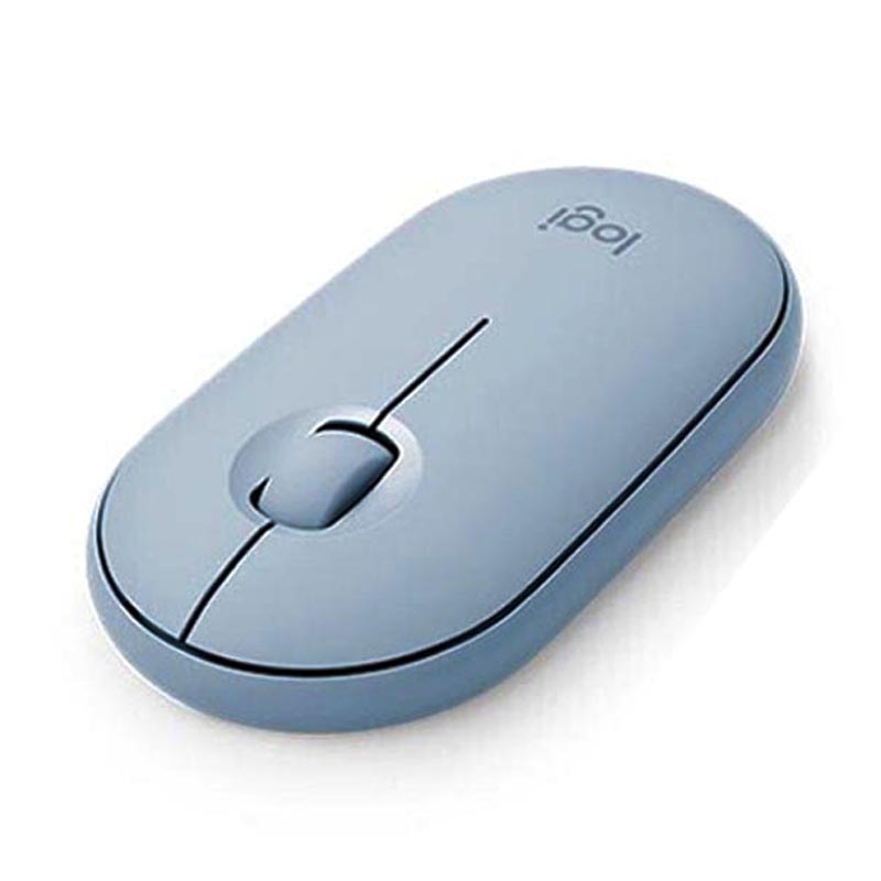 罗技 LOGITECH Pebble 鼠标 鹅卵石静音 雾霭蓝 计价单位:个