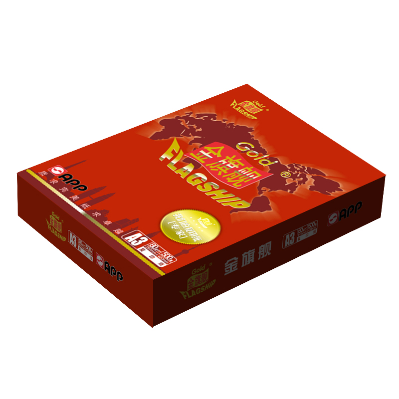 金旗舰 GOLD FLAGSHIP A3 80g 复印纸 500张/包 4包/箱 计价单位:箱