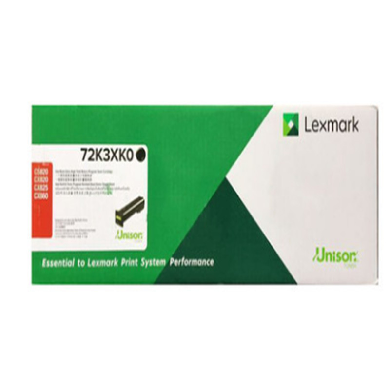 利盟 Lexmark 72K3XK0 粉盒 黑色 高容 适用于 CS820de CX820 CX825 CX860 计价单位:支