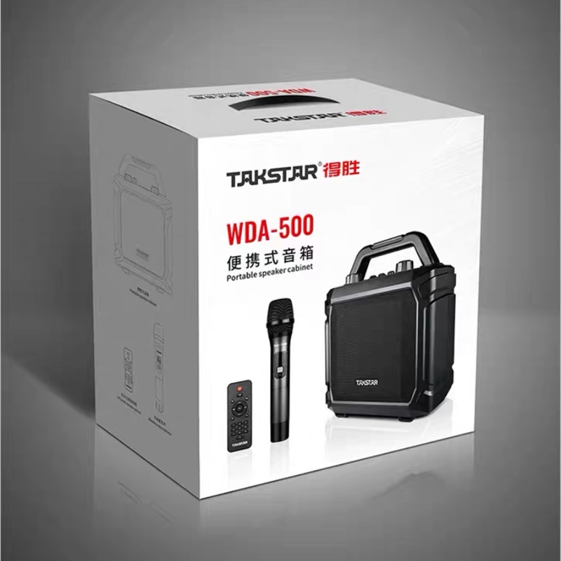 得胜 TAKSTAR WDA-500 户外便携式蓝牙音响 无线手持版 黑色 计价单位:套