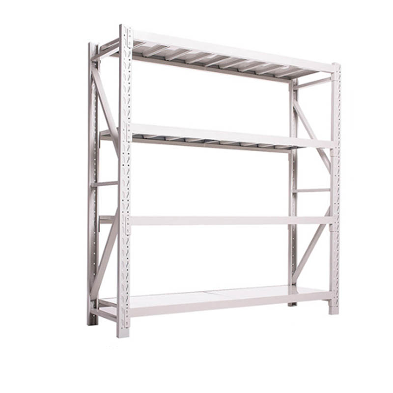 企普 150*50*200cm 轻型货架 四层 150kg/层 白色 计价单位:组