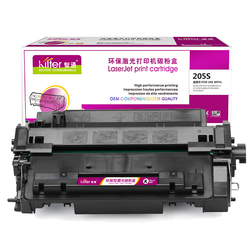 智通 KILTER KILTER CONSUMABLE ZT-205S 硒鼓 黑色 打印量5000页 适用于Samsung ML-3310D 3310ND 3710D 3710ND 计价单位:支