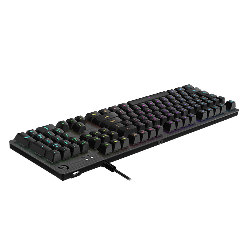 罗技 LOGITECH G512 有线机械键盘 全尺寸 RGB背光 赛博朋克 黑色 T轴 茶轴手感 计价单位:个