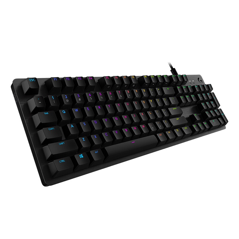 罗技 LOGITECH G512 有线机械键盘 全尺寸 RGB背光 赛博朋克 黑色 T轴 茶轴手感 计价单位:个