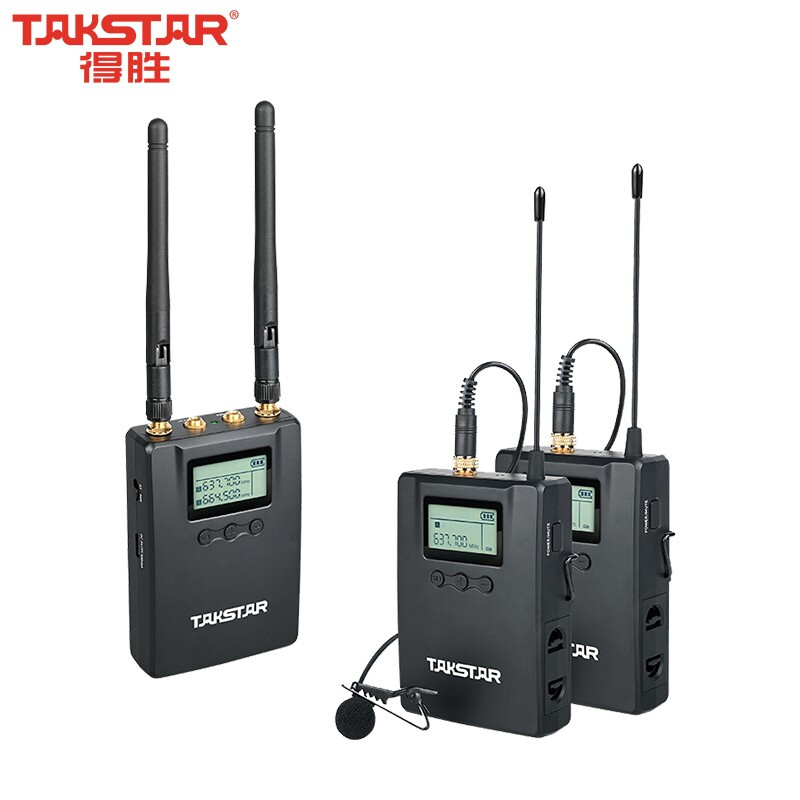 得胜 TAKSTAR SGC-200W 小蜜蜂无线麦克风 一拖二 双麦 领夹式 计价单位: 套
