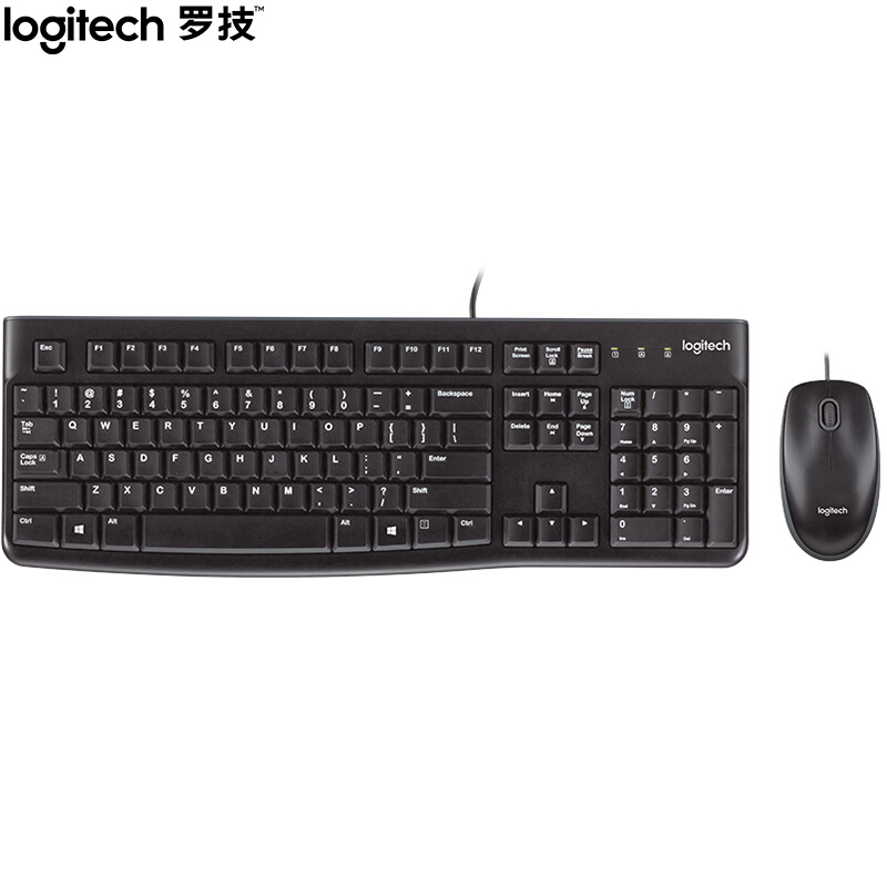 罗技 LOGITECH MK120 有线键鼠套装 黑色 计价单位:套