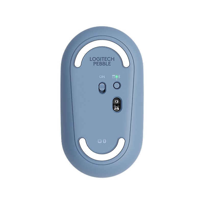 罗技 LOGITECH Pebble 鼠标 鹅卵石静音 雾霭蓝 计价单位:个