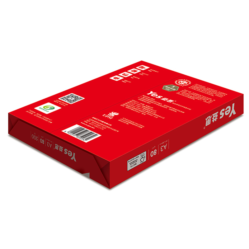 益思 YES A3 80g 复印纸 红益思系列 500张/包 5包/箱  计价单位:箱 益思 YES A3 80g 复印纸 红益思系列 500张/包 5包/箱  计价单位:箱