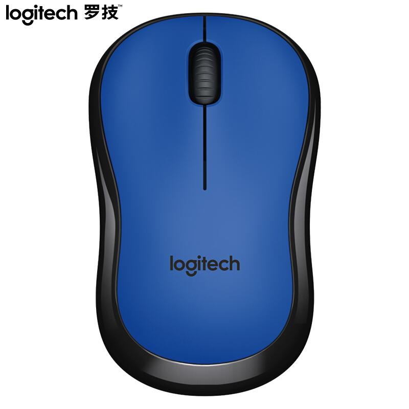 罗技 LOGITECH M220 无线静音鼠标 蓝色 计价单位:个