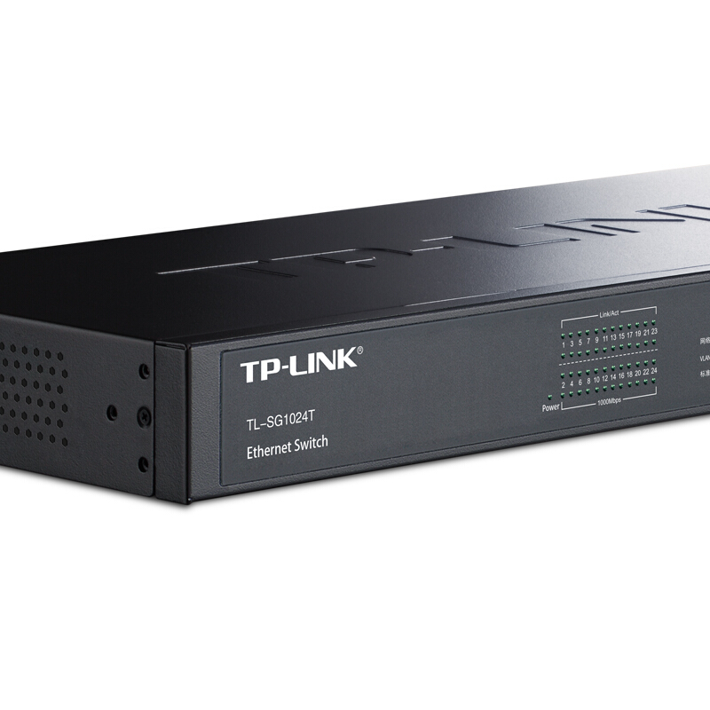 普联 TP-LINK TL-SG1024T 二层24口全千兆以太网交换机 非网管 计价单位:台