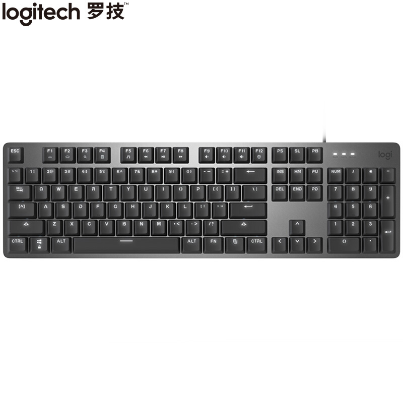 罗技 LOGITECH K845 有线机械键盘 全尺寸 单光 TTC轴 茶轴 黑色 计价单位:个