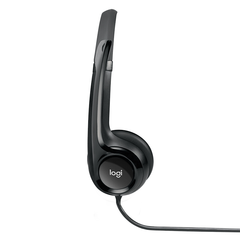 罗技 LOGITECH H390 耳机 头戴式 带麦克风话筒 黑色  计价单位:副