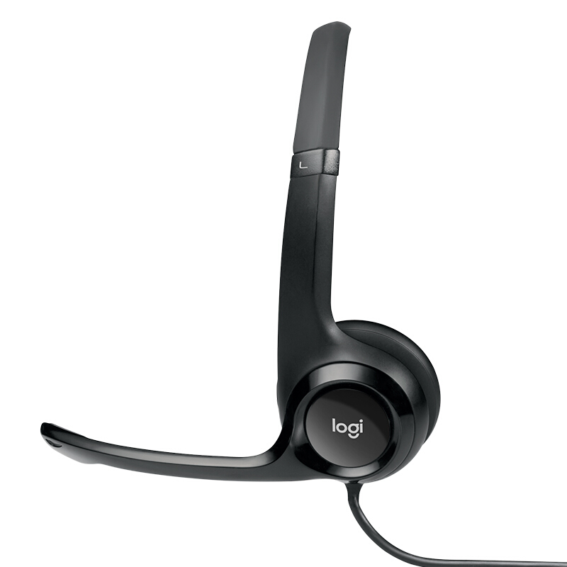 罗技 LOGITECH H390 耳机 头戴式 带麦克风话筒 黑色  计价单位:副