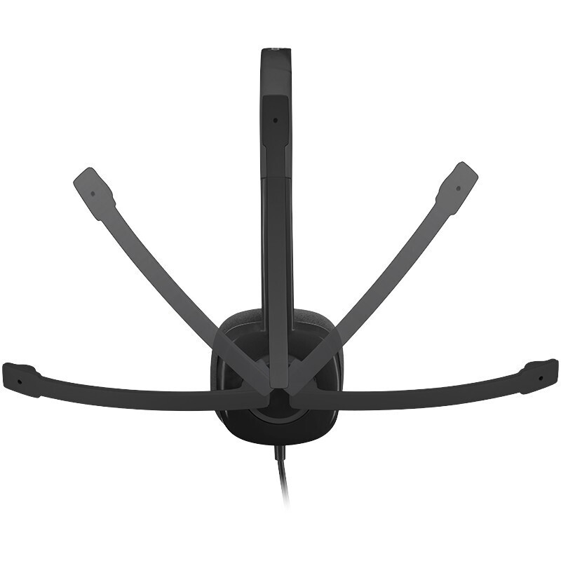 罗技 LOGITECH H151 立体声耳机麦克风 有线 黑色 计价单位:副