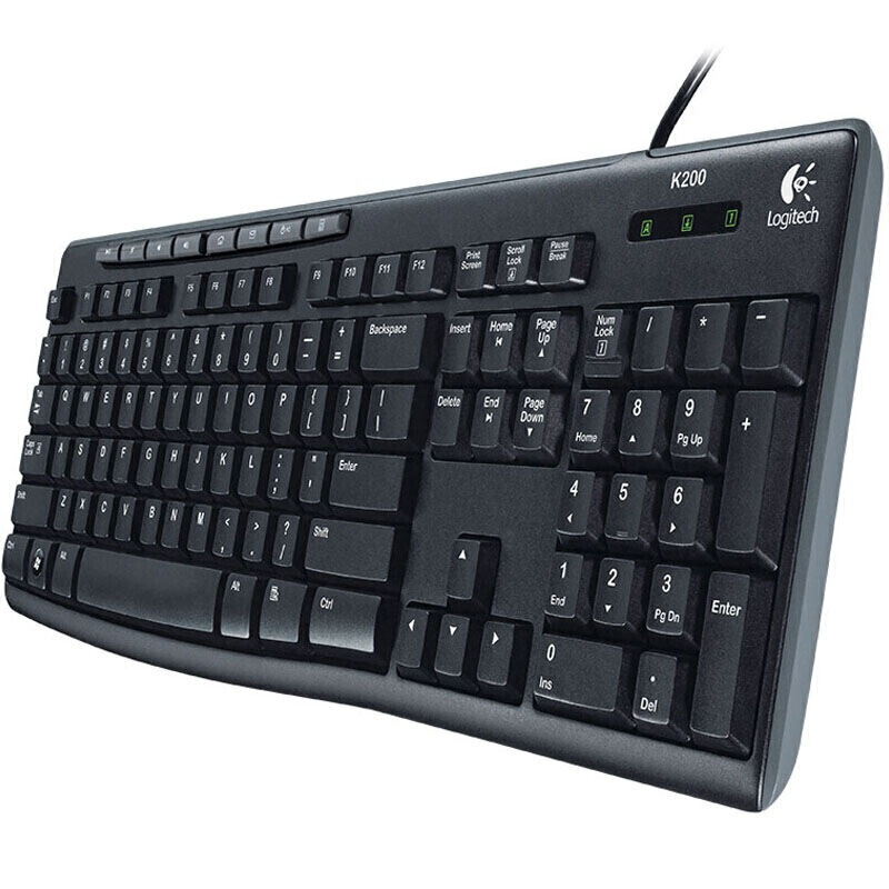 罗技 LOGITECH MK200 有线键鼠套装 黑色 计价单位:套