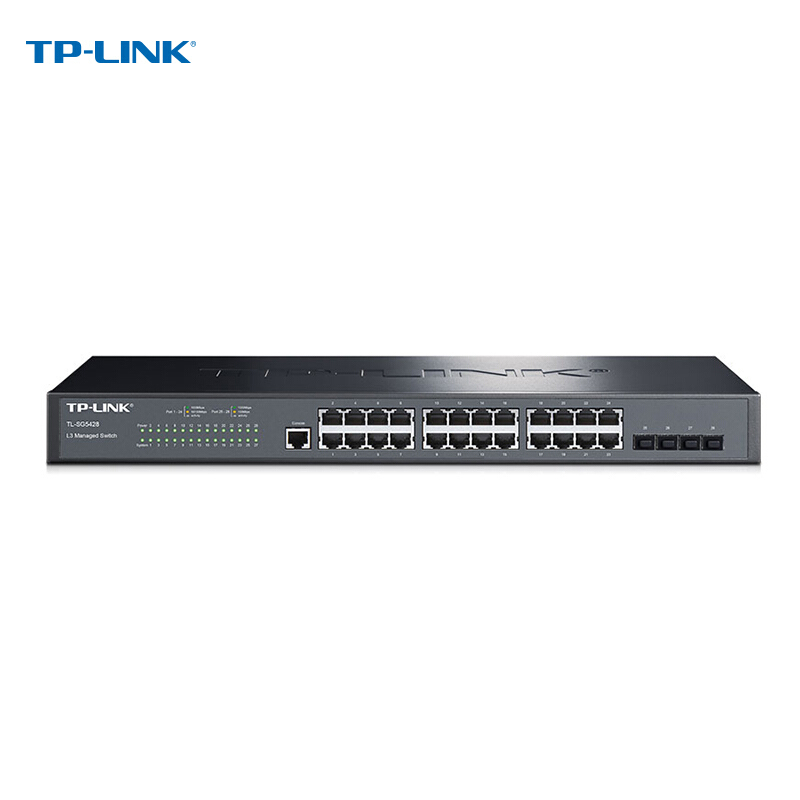 普联 TP-LINK TL-SG5428 24口千兆三层网管交换机 计价单位:台
