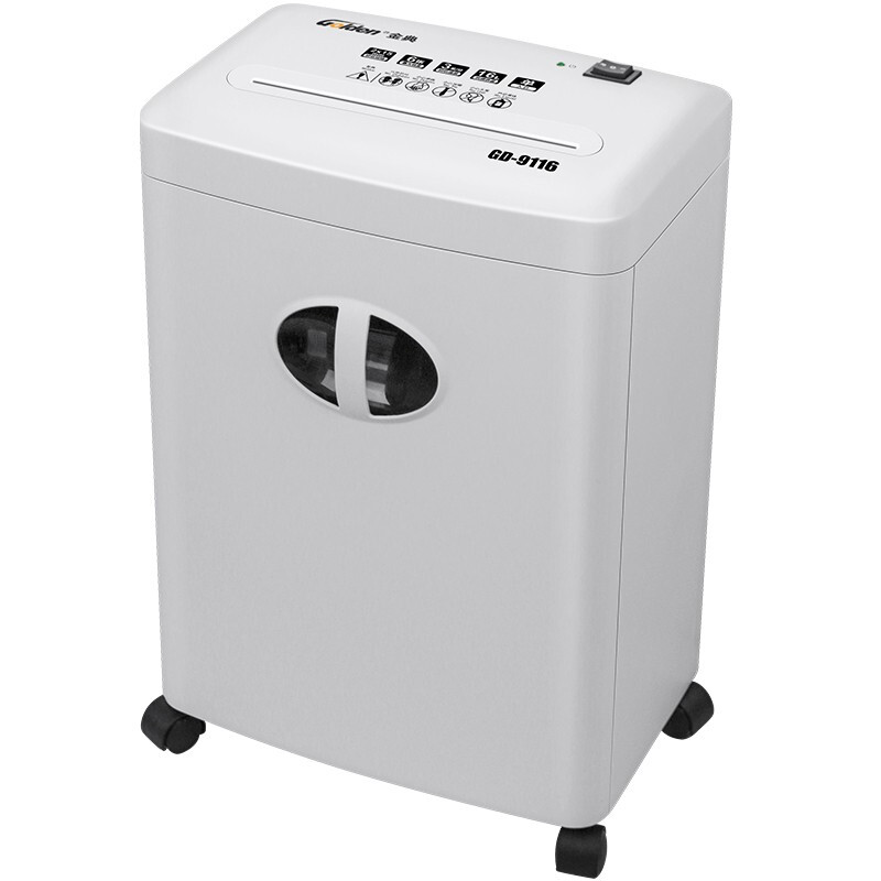 金典  GD-9116 碎纸机 5级保密 16L 单次碎纸6张 2*15mm 计价单位:台