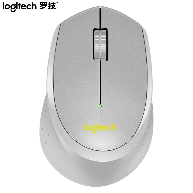 罗技 LOGITECH M330 无线静音鼠标 USB接口 灰色 计价单位:个