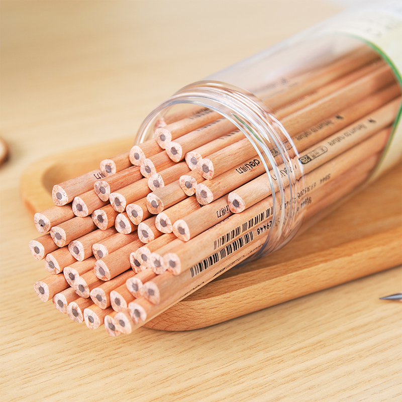 得力 deli 58118 铅笔 2B 原木色 50支/筒 三角杆 计价单位:筒 得力 deli 58118 铅笔 2B 原木色 50支/筒 三角杆 计价单位:筒