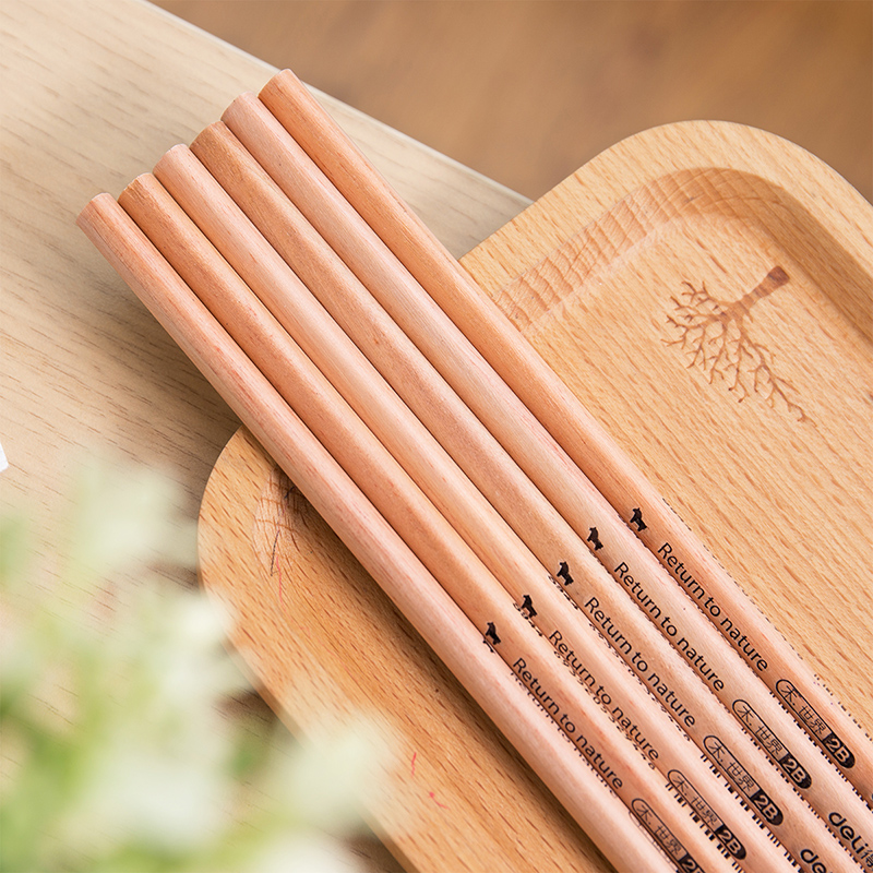 得力 deli 58118 铅笔 2B 原木色 50支/筒 三角杆 计价单位:筒 得力 deli 58118 铅笔 2B 原木色 50支/筒 三角杆 计价单位:筒