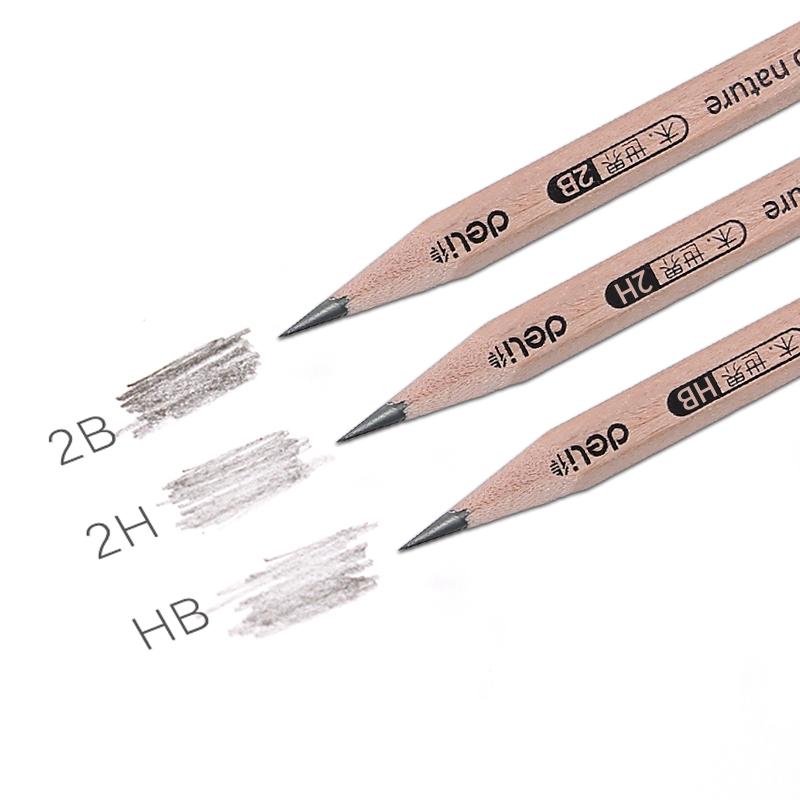 得力 deli 58118 铅笔 2B 原木色 50支/筒 三角杆 计价单位:筒 得力 deli 58118 铅笔 2B 原木色 50支/筒 三角杆 计价单位:筒