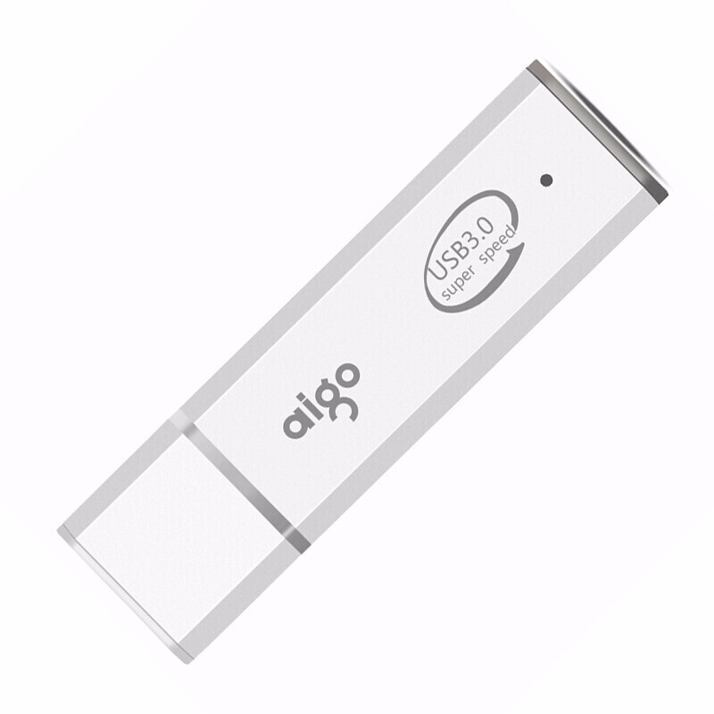 爱国者 aigo U320 U盘 64GB USB3.2 商务款  银色 金属机身 LED工作指示灯  电脑办公防水U盘 计价单位:个