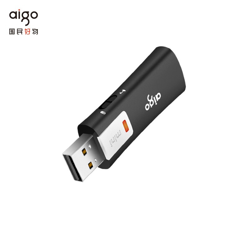 爱国者 aigo L8202 U盘 商务型 64G USB2.0 黑色 计价单位:个
