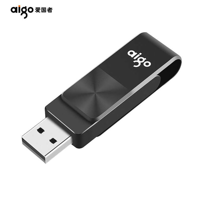 爱国者 aigo U266 U盘 64GB USB2.0 黑色 计价单位:个